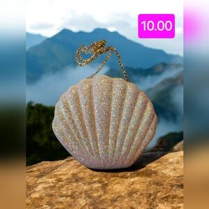 Women mini seashell evening bag croosbody